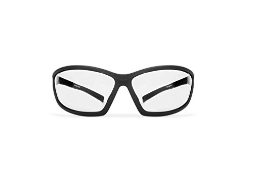 BERTONI Lunettes Sport de Vue avec Clip pour Verres Correcteurs - Lunettes de Cyclisme VTT MTB Moto Ski Running AF100 Italy