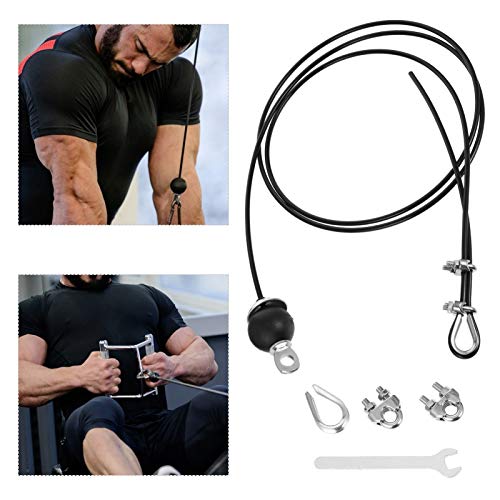 BESPORTBLE 1 Juego de Máquina de Cable de Polea de Sujeción Equipo de Fitness de Fuerza Muscular Equipo de Entrenamiento de Gimnasio en Casa para Extensiones de Tríceps Pulldowns