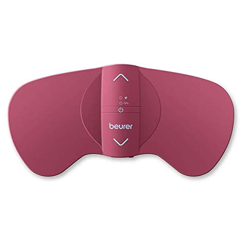 Beurer EM50 - Aparato para el alivio menstrual, electroestimulación Tens y función calor, alivio dolor menstrual y endometriosis, 15 niveles intensidad, color rosa