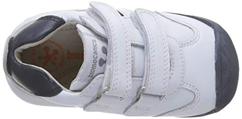 Biomecanics 151157, Zapatos de primeros pasos Unisex Bebés, Blanco (Blanco/Azul/Sauvage), 21 EU