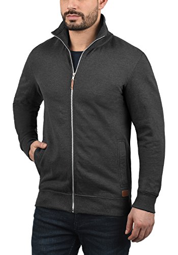 BLEND Alio Chaqueta Sudadera Jersey con Capucha con Cremallera con Forro Polar Suave Al Tacto, tamaño:M, Color:Charcoal (70818)