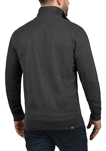 BLEND Alio Chaqueta Sudadera Jersey con Capucha con Cremallera con Forro Polar Suave Al Tacto, tamaño:M, Color:Charcoal (70818)