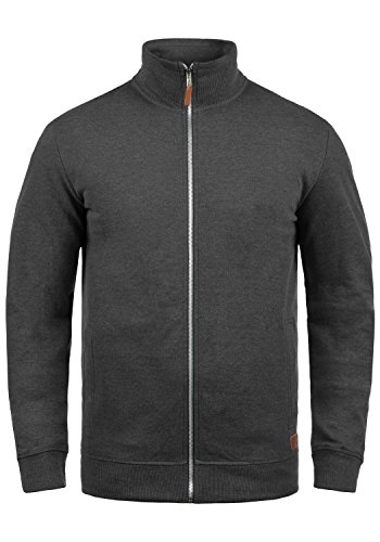 BLEND Alio Chaqueta Sudadera Jersey con Capucha con Cremallera con Forro Polar Suave Al Tacto, tamaño:M, Color:Charcoal (70818)