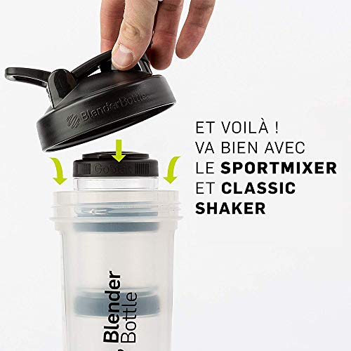 BlenderBottle GoStak 2Pak, Contenedor de suplementos alimenticios, teal, Pak de (2x150ml)