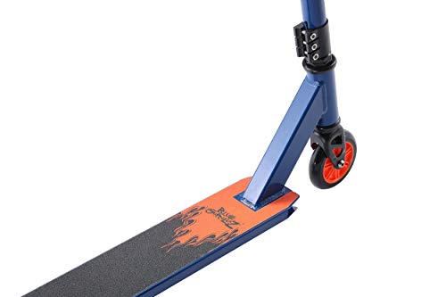 BLUE GORILLAZ Patinetes de Acrobacias Stunt Scooter Patineta para niños y niñas a Partir de 8 años, 100mm Kick Jump Fun Scooter para Principiantes, Azul