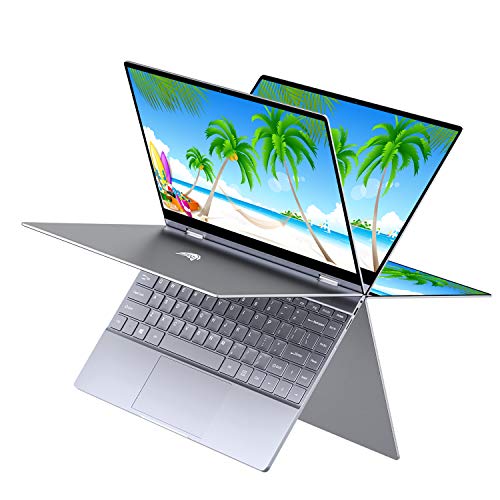 BMAX Y13 2 en 1 Ordenador portátil, táctil Convertible Notebook de 13.3” FHD 1080P Pantalla (Intel Quad Core N4120, 8GB RAM, 256GB SSD, Windows 10 Home)