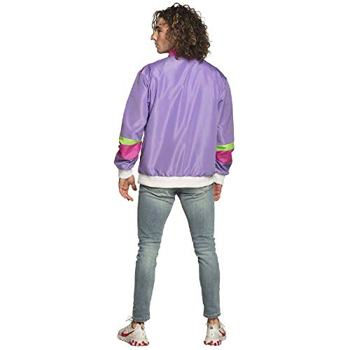 Boland 88515 – Chaqueta de chándal de los años 80 con Bolsillos, para Adultos, Traje de Camping, chándal, Despedida de Soltero, Estilo Retro, Atletas, Disfraz de Grupo, Fiesta temática, Carnaval.