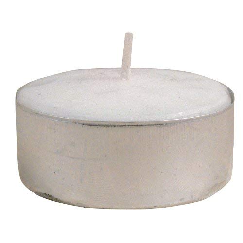 Bolsius - Velas para Interiores y Exteriores, duración: 4 Horas, 16 x 38 mm, 100 Unidades, Color Blanco