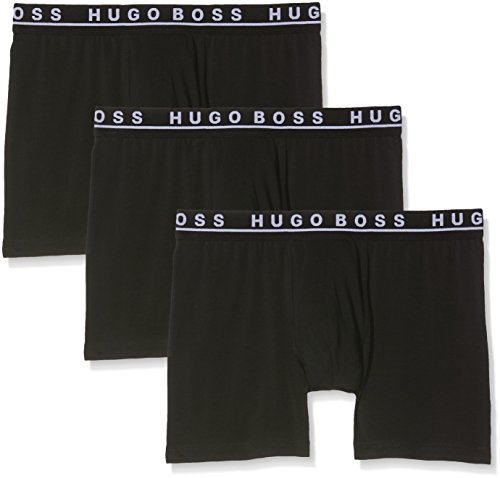 BOSS Boxer Brief CO, Negro (Black 001), Medium (Pack de 3) para Hombre