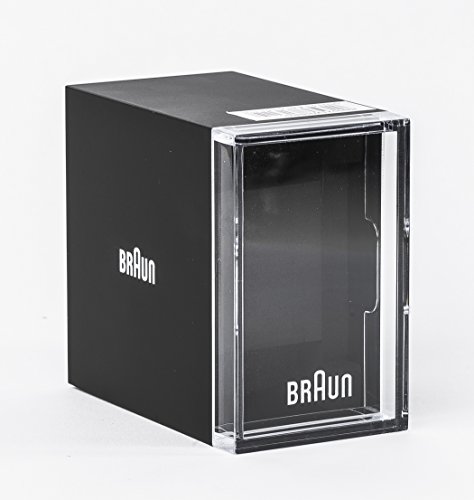 Braun BN0032WHSLMHG - Reloj análogico de cuarzo con correa de acero inoxidable para hombre, color plateado/blanco