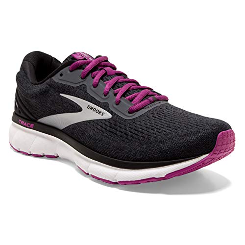 Brooks Trace, Zapatillas para Correr Mujer, Ebony Black Wood Violet, 36 EU