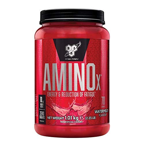 BSN Nutrition Amino X, Suplementos Deportivos BCAA Polvo con Aminoacidos Esenciales y Vitamina D, Aminoacidos BCAA para Musculacion, Sandía, 70 Porciones, 1kg