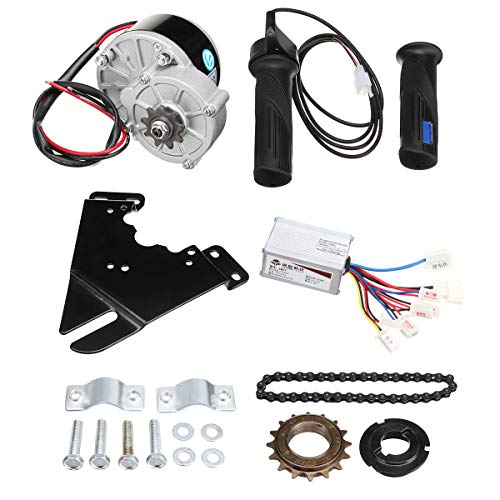 C-FUNN Kit De Controlador De Motor De Scooter De Conversión De Bicicleta Eléctrica De 24 V 250 W para Bicicleta Ordinaria De 20-28 Pulgadas