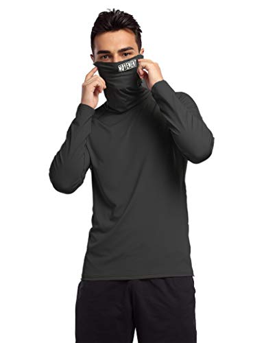 Cabeen Camiseta Hombre Compresión Ropa Deportiva Manga Larga Base Layers para Running, Correr, Gym, Fitness，Ciclismo