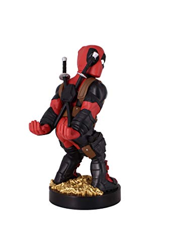 Cable guy Deadpool nueva edición, soporte de sujeción o carga para mando de consola y/o smartphone de tu personaje favorito con licencia de Marvel. Producto con licencia oficial. Exquisite Gaming