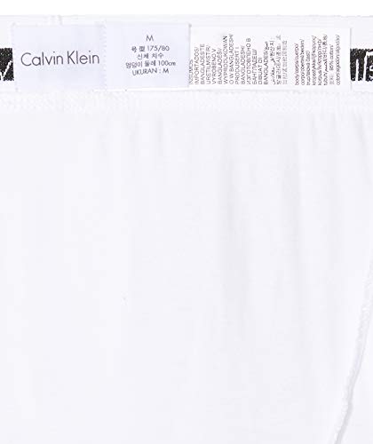 Calvin Klein Hombre - Pack de 3 bóxers de tiro medio - Cotton Stretch, Blanco, S, (Pack de 3)