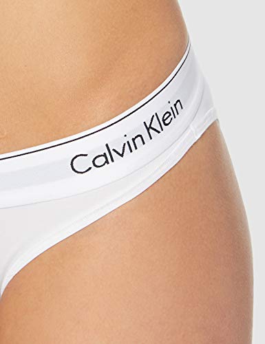 Calvin Klein underwear MODERN COTTON - BIKINI, Bikini Cullote para Mujer, Blanco (White 100), Medium