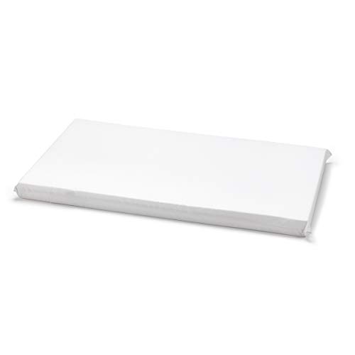 Cambrass Liso E - Colchoneta para minicuna, 80 x 47 x 5 cm, color blanco