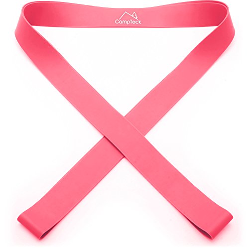 CampTeck Banda Elástica de Estiramiento para Ballet, Danza, Yoga, Aeróbica, Entrenamiento, Pilates, Flexibilidad, etc. - Rosa, 150cm (S)