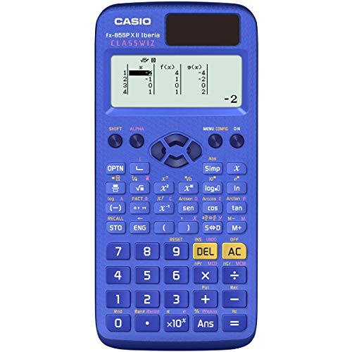 Casio FX-85SP X II - Calculadora Científica, Recomendada para el Curriculum Español y Portugués, 293 funciones, solar, Azul