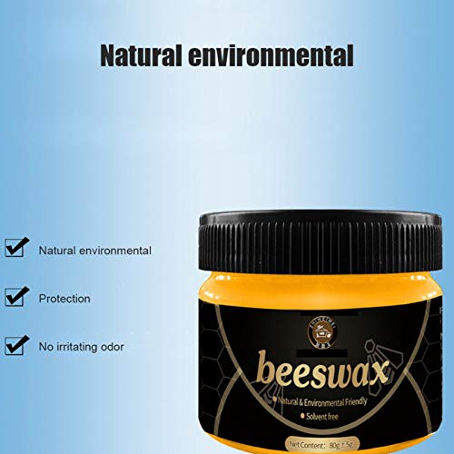 Childlike Cera De Abeja Natural para Madera - 85g Wood Seasoning Beewax Restaurador De Muebles - Limpiador De Muebles De Madera para Reparación De Mesa/Gabinete/Silla/Piso