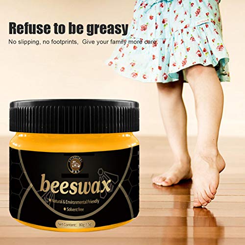 Childlike Cera De Abeja Natural para Madera - 85g Wood Seasoning Beewax Restaurador De Muebles - Limpiador De Muebles De Madera para Reparación De Mesa/Gabinete/Silla/Piso