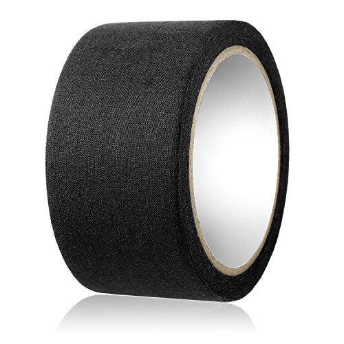 Cinta de Tela 5 cm x 10 m, Cinta de Sellado de Costura Adhesiva para Reparación de Correas (Negro)