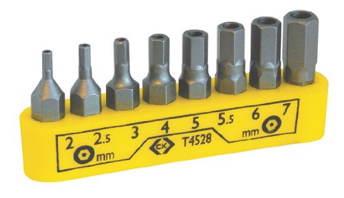 C.K T4528 - Conjunto de clip para puntas de destornillador - 8 piezas hexagonales a prueba de errores