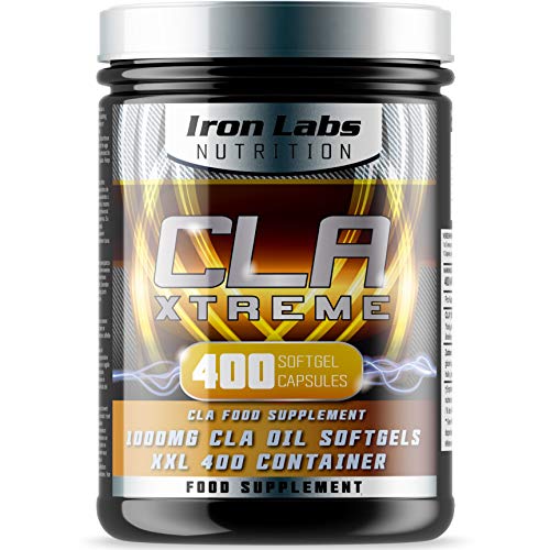 CLA Xtreme - 1000 mg x 400 cápsulas blandas | El suplemento de CLA definitivo | Ácido linoléico conjugado | Suplemento de CLA para deportistas n.º 1