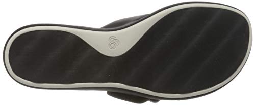 Clarks Step Juneshell, Sandalias Punta Cerrada Mujer, Beige (Black Black), 38 EU