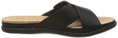 Clarks Step Juneshell, Sandalias Punta Cerrada Mujer, Beige (Black Black), 38 EU