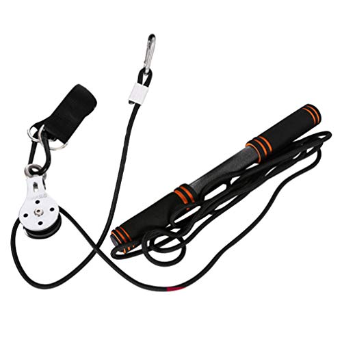 CLISPEED Juego de Cuerdas de Tríceps Cable de Cuerda Desplegable Accesorios de Polea Equipo de Entrenamiento de Fuerza del Brazo para Jalones Laterales Curl de Bíceps Extensiones de