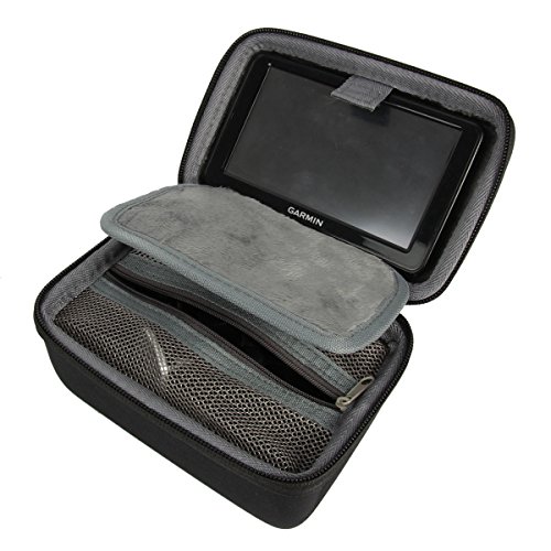 co2CREA EVA Viajar Llevar Caja Bolsa Fundas Estuche Bag Case para All 5-Inch, Pantalla 5" / 4.3" Tomtom/Garmin Nüvi GPS Satellite Navigator/Sat Navs