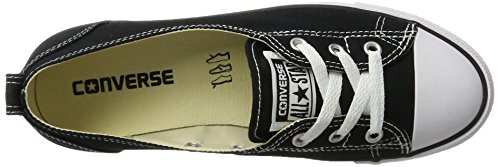 Converse Chuck Taylor All Star Ballet Lace, Zapatillas Mujer, Negro (Schwarz/Weiß Schwarz/Weiß), 36 EU