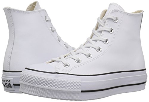 Converse Chuck Taylor CTAS Lift Clean Hi, Zapatillas Altas, Blanco (White/Black/White 102), 35 EU