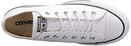 Converse Chuck Taylor CTAS Lift Ox Canvas, Zapatillas para Mujer, Blanco (White/Black/White 102), 36 EU