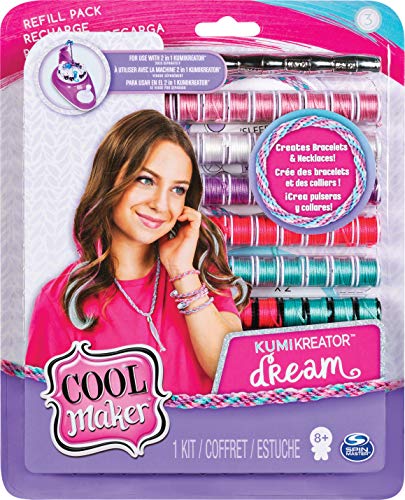 Cool Maker 6038304 - Kumi Fashion Set para crear hasta 12 pulseras con KumiKreator, para niñas de 8 años en adelante, modelos surtidos