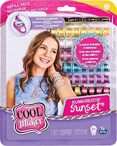 Cool Maker 6038304 - Kumi Fashion Set para crear hasta 12 pulseras con KumiKreator, para niñas de 8 años en adelante, modelos surtidos