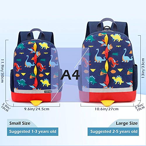 Cosyres Dinosaurios Mochila para Niños Infantil Guarderia Mochila Escolar (Azul Oscuro)