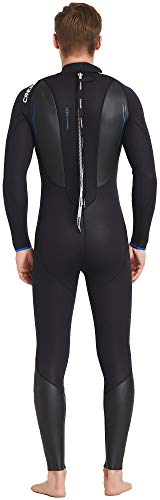 Cressi Altum Full Suit Man 3mm Traje de Neopreno de Una Pieza o Shortry, Hombre, Negro, XXL/6