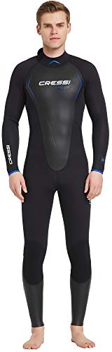 Cressi Altum Full Suit Man 3mm Traje de Neopreno de Una Pieza o Shortry, Hombre, Negro, XXL/6