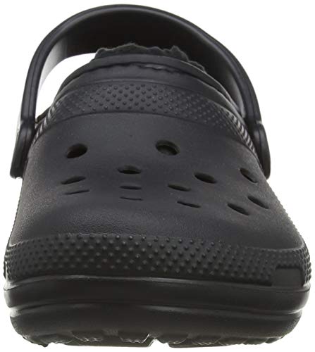 Crocs Classic Lined Clog, Zuecos Unisex Adulto, Negro (Black/Black), 43/44 EU