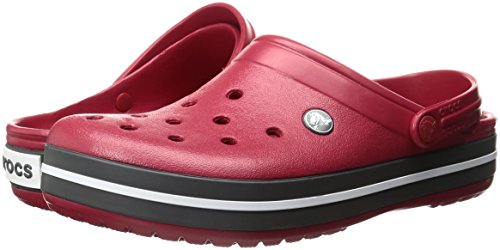 Crocs Crocband U, Zuecos Unisex Adulto, Rojo (Pepper), 41-42 EU