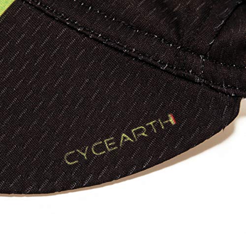 CYCEARTH Gorra de ciclismo para el sol PloPolyester transpirable gorra de béisbol para los hombres impresionantes gorras de motocicleta - negro - talla única