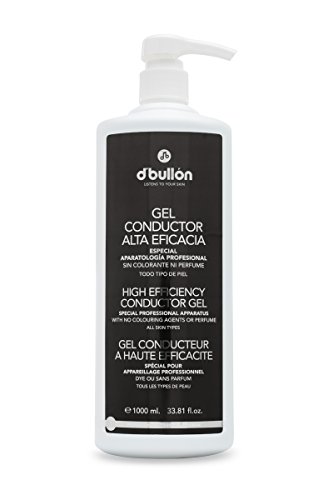 D'Bullón Gel Conductor para uso profesional (ultrasonidos, electroterapia,etc). Alta eficacia. Gel de contacto - 1000 ml