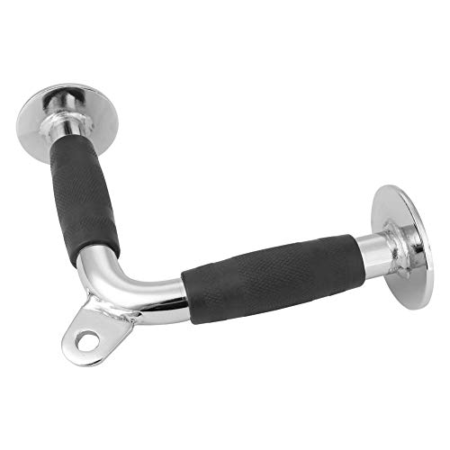 Delaman Barra de tríceps,Barra Triceps manija de Barra en Forma de V Acero Duradero Accesorio de Equipo de Cable para Gimnasio en casa