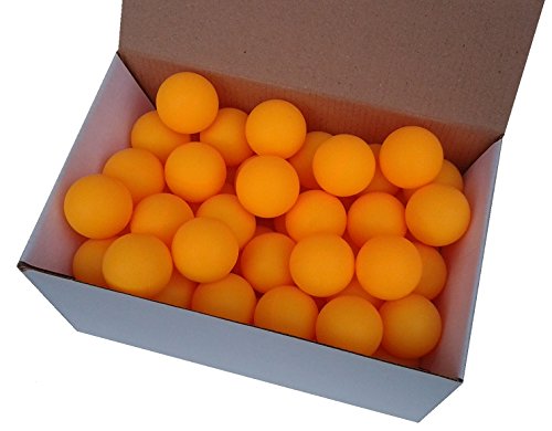 Der Sportler Aufdruck - Set de 72 Pelotas de Tenis sin impresión (38 mm de diámetro, Material Estable), Color Naranja