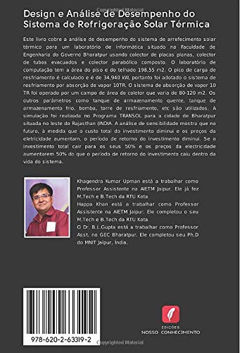 Design e Análise de Desempenho do Sistema de Refrigeração Solar Térmica: Análise do Sistema de Arrefecimento Solar Térmico