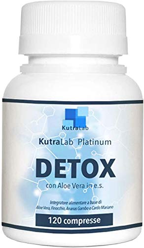 Detox Platinum KutraLab | Quema Grasas Adelgazante Muy Rápido Y Efectivo Para Mujer | Con Aloe Vera Puro Y Cardo Mariano | Potentes Cápsulas Quemagrasas Para Retención De Líquidos Y Vientre Plano