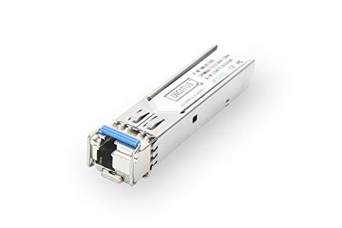 DIGITUS Módulo Gigabit SFP compatible con HP, Mini GBIC, modo único, LC Simplex (BiDi), Tx 1310 nm/Rx 1550 nm, 20 km, 1,25 Gbit/s.